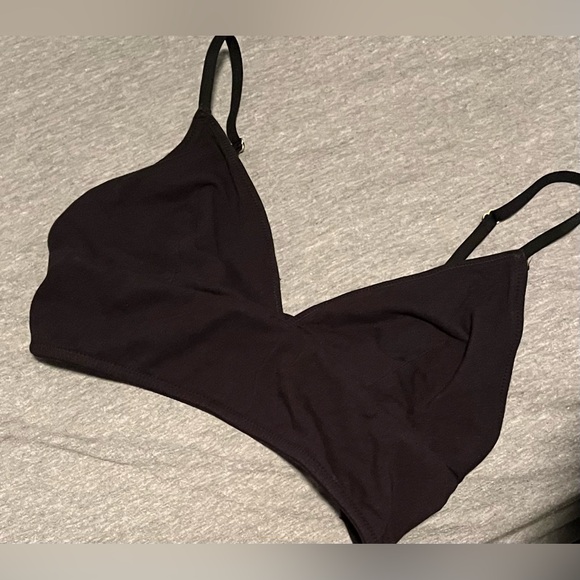 Madewell Other - Madewell Black Bralette w/ Gold Buckles on Straps